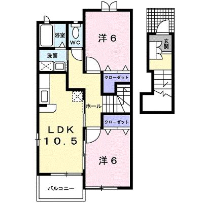 サン・アベニューＣ 203【管理NO：1-012703001-02030】 ★家具家電は申し込み後に搬入します 2026年07月中旬入居可能の外観画像