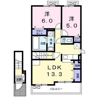 ラ・コンフォート東松島Ⅰ 204【管理NO：1-023417901-02040】 ★家具家電は申し込み後に搬入します 2026年08月中旬入居可能の外観画像