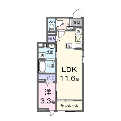 仮）シェーネ東原 103【管理NO：1-028717401-01030】 2026年10月上旬入居可能の外観画像