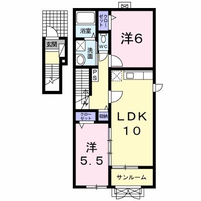 グレンジェルメＢ 201【管理NO：1-017285602-02010】 ★家具家電は申し込み後に搬入します★ ★2026年08月下旬入居可能★の外観画像