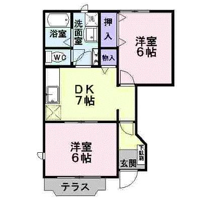 ハピネスヴィレッヂＢ 101【管理NO：1-007985301-01010】 ★家具家電は申し込み後に搬入します★の外観画像
