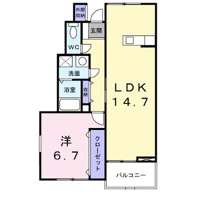 グラシュー　ヒル　Ｂ 104【管理NO：1-012892202-01040】 ★家具家電は申し込み後に搬入します★の外観画像