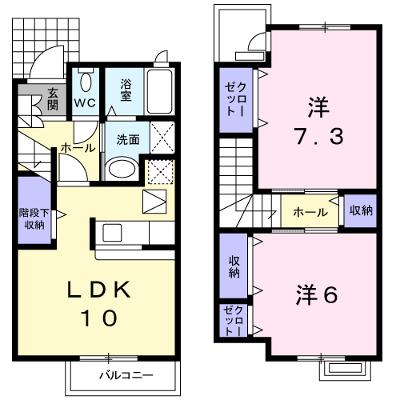 メゾン　ラルゴ　Ｂ棟 101【管理NO：1-013162302-01010】 ★家具家電は申し込み後に搬入します★の外観画像
