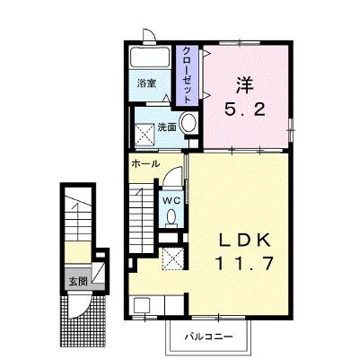 ヴィラファインⅢ 203【管理NO：1-024619601-02030】 ★家具家電は申し込み後に搬入します★の外観画像