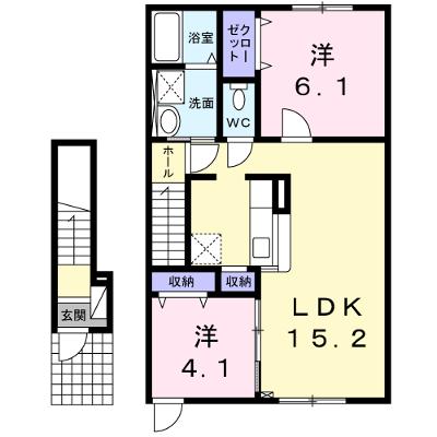 アーク・ガーデンⅡ 203【管理NO：1-020267401-02030】 ★家具家電は申し込み後に搬入します★の外観画像