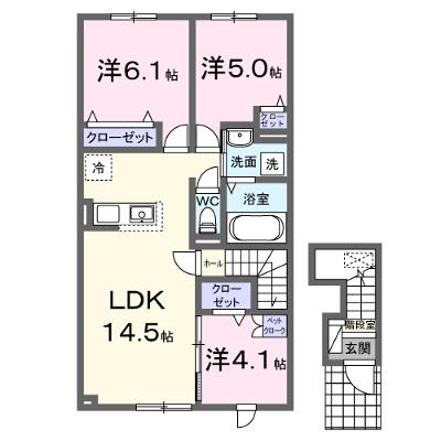 アーデルハイツ　Ｂ 202【管理NO：1-027671402-02020】 ★家具家電は申し込み後に搬入します★の外観画像