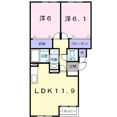 ジェルメ日乃出町 303【管理NO：1-012426901-03030】 ★家具家電は申し込み後に搬入しますの外観画像