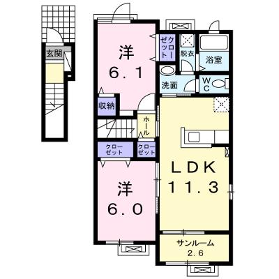 グランシェールＡ 201【管理NO：1-020675501-02010】 ★家具家電は申し込み後に搬入します 2026年08月上旬入居可能の外観画像