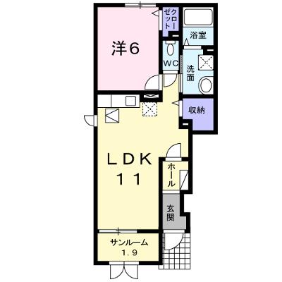 ラングレー飛鳥Ⅲ 101【管理NO：1-017005503-01010】 2026年07月中旬入居可能の外観画像