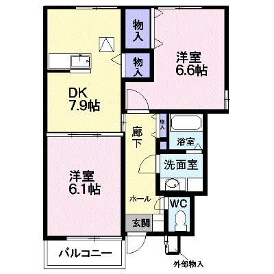 プラシード緑ヶ丘 104【管理NO：1-012009301-01040】 ★家具家電は申し込み後に搬入します★の外観画像