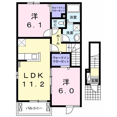 ラフレシールⅠ 201【管理NO：1-019192001-02010】 ★家具家電は申し込み後に搬入します 2026年07月下旬入居可能の外観画像