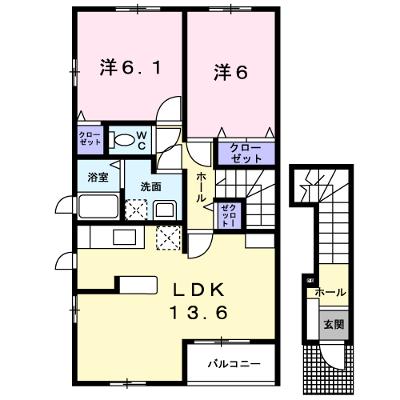 アン・ボヌールＡ 201【管理NO：1-018179201-02010】 ★家具家電は申し込み後に搬入しますの外観画像