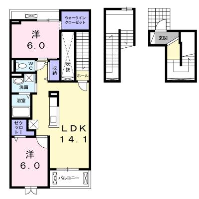 ビオーラ上三川 302【管理NO：1-023228401-03020】 ★家具家電は申し込み後に搬入します 2026年08月中旬入居可能の外観画像