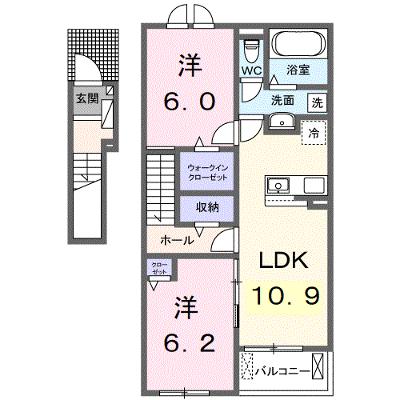 ココル 204【管理NO：1-028477301-02040】 ★家具家電は申し込み後に搬入します★ ★2026年12月上旬入居可能★の外観画像