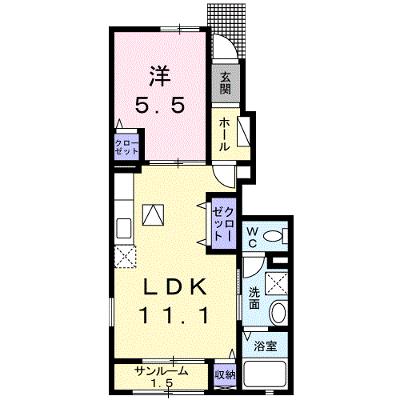 エレガンテ 103【管理NO：1-019518001-01030】 ★家具家電は申し込み後に搬入します 2026年08月中旬入居可能の外観画像