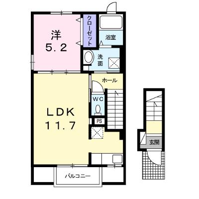 シャインズ　ウィンドⅡ 201【管理NO：1-022384802-02010】 ★家具家電は申し込み後に搬入します 2026年08月上旬入居可能の外観画像