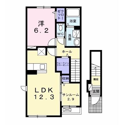 プロスペラージュ 201【管理NO：1-026653201-02010】 ★家具家電は申し込み後に搬入します★の外観画像