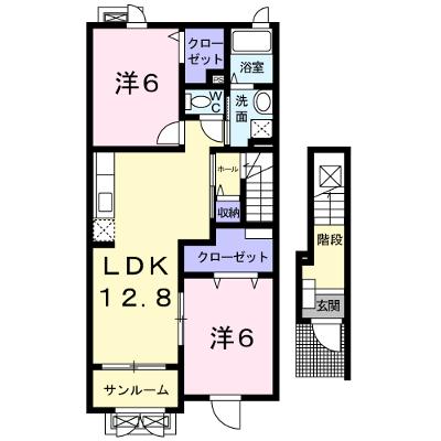 グリーンテラスＢ 202【管理NO：1-015848702-02020】 ★家具家電は申し込み後に搬入しますの外観画像