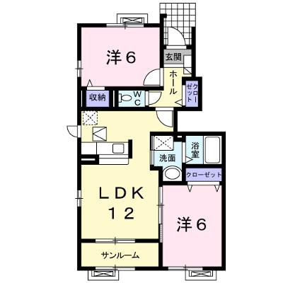 ブランシェスⅡ 102【管理NO：1-015307401-01020】 ★家具家電は申し込み後に搬入します 2026年08月下旬入居可能の外観画像
