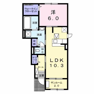 アグニ　Ｓ 102【管理NO：1-025280502-01020】 ★家具家電は申し込み後に搬入します 2026年08月下旬入居可能の外観画像