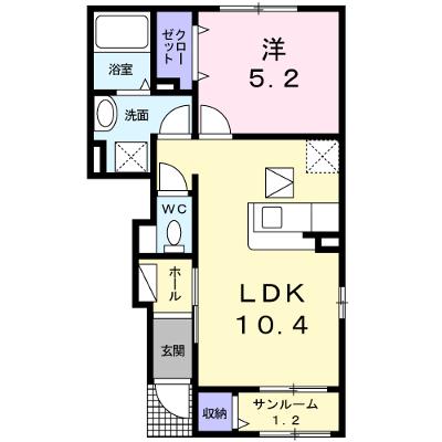 グラン　ソレイユ 103【管理NO：1-022121201-01030】 ★家具家電は申し込み後に搬入します 2026年08月上旬入居可能の外観画像