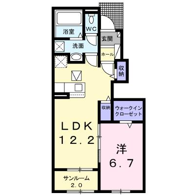 プラシード　Ｎ　Ⅱ 102【管理NO：1-026405902-01020】 2026年08月下旬入居可能の外観画像