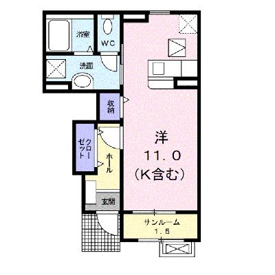 カーサ・ベル 102【管理NO：1-020491101-01020】 ★家具家電は申し込み後に搬入します 2026年07月下旬入居可能の外観画像