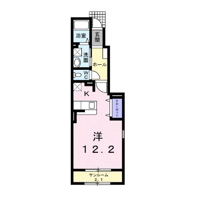 ハーティネスⅡ 101【管理NO：1-019194002-01010】 ★家具家電は申し込み後に搬入しますの外観画像