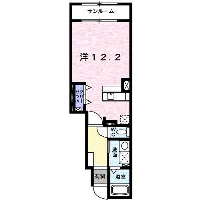 ラッフィナートⅢ 104【管理NO：1-014685101-01040】 ★家具家電は申し込み後に搬入します 2026年08月中旬入居可能の外観画像
