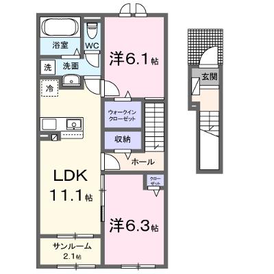 スマート　ルーク　和 204【管理NO：1-027252001-02040】 ★家具家電は申し込み後に搬入します 2026年07月下旬入居可能の外観画像