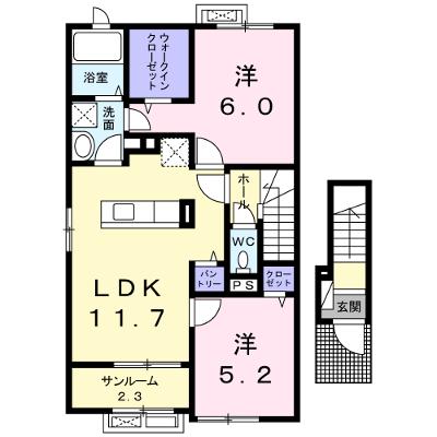 エル　ガーデンⅢ 201【管理NO：1-021130001-02010】 ★家具家電は申し込み後に搬入します 2026年08月下旬入居可能の外観画像