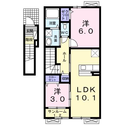 パグ－ロ　（ＰＡＧＵＲＯ） 202【管理NO：1-017707101-02020】 ★家具家電は申し込み後に搬入します 2026年08月上旬入居可能の外観画像