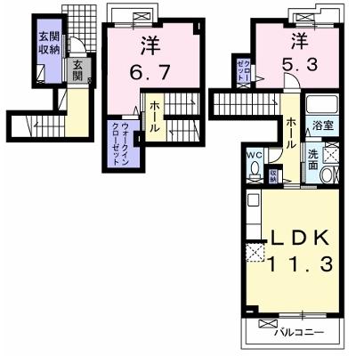 ウィステリア西砂Ⅰ 205【管理NO：1-019340501-02050】 ★家具家電は申し込み後に搬入します 2026年07月下旬入居可能の外観画像