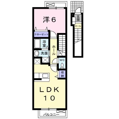 エレガンシアＢ 202【管理NO：1-013924002-02020】 2026年08月上旬入居可能の外観画像