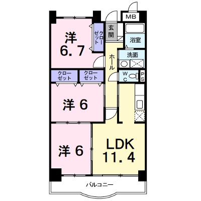 エクセレント甲府 502【管理NO：1-013626601-05020】 ★家具家電は申し込み後に搬入します 2026年08月中旬入居可能の外観画像