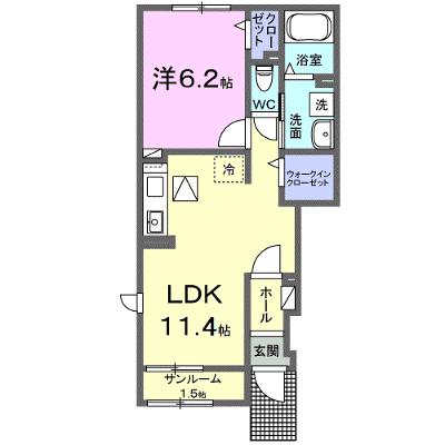 むくつる 101【管理NO：1-027903901-01010】 ★家具家電は申し込み後に搬入しますの外観画像