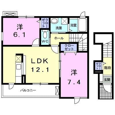 ミルト・ブリーゼ 201【管理NO：1-017864701-02010】 ★家具家電は申し込み後に搬入します 2026年08月下旬入居可能の外観画像
