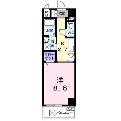 ヒルズ　ビッグ　ウエスト 101【管理NO：1-015454101-01010】 ★家具家電は申し込み後に搬入します 2026年08月中旬入居可能の外観画像