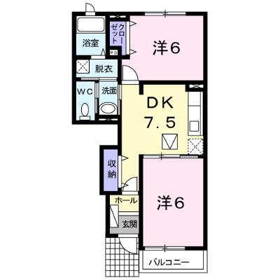 エスポワールⅠ 103【管理NO：1-016860901-01030】 ★家具家電は申し込み後に搬入します★の外観画像
