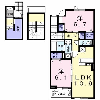 カーサ・エスカリエ 302【管理NO：1-026786101-03020】 ★家具家電は申し込み後に搬入します 2026年08月下旬入居可能の外観画像