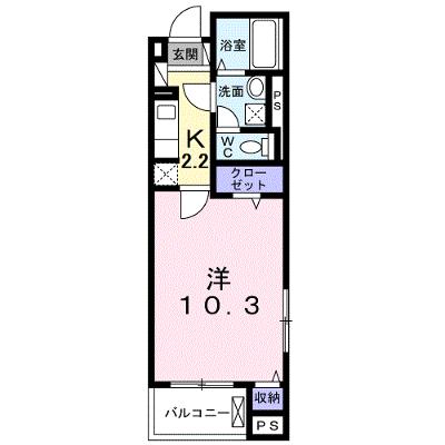 リズミン 201【管理NO：1-024815801-02010】 ★家具家電は申し込み後に搬入します 2026年07月下旬入居可能の外観画像