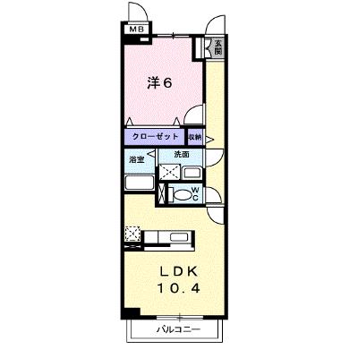 エスポアメゾンⅡ 102【管理NO：1-016113901-01020】 ★家具家電は申し込み後に搬入します 2026年08月中旬入居可能の外観画像