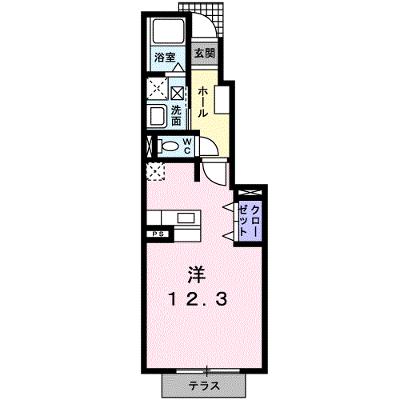 フローラルクラベール 101【管理NO：1-011978301-01010】 ★家具家電は申し込み後に搬入しますの外観画像