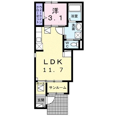 高岡ヒルズ　Ａ 101【管理NO：1-026979501-01010】 ★家具家電は申し込み後に搬入しますの外観画像