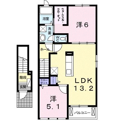 パストラリⅠ 203【管理NO：1-020807801-02030】 ★家具家電は申し込み後に搬入します★ ★2026年09月上旬入居可能★の外観画像