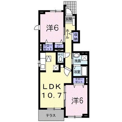 メゾンドジョリ 105【管理NO：1-016802601-01040】 ★家具家電は申し込み後に搬入します 2026年07月中旬入居可能の外観画像
