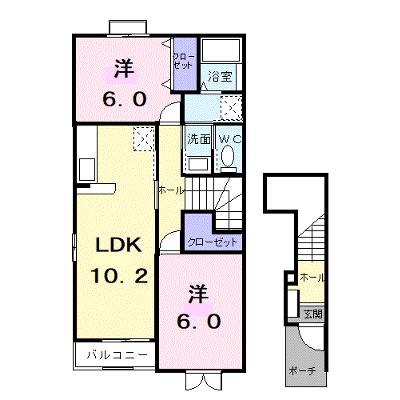 スイートピー・テラスハウスＡ 201【管理NO：1-013501701-02010】 ★家具家電は申し込み後に搬入しますの外観画像
