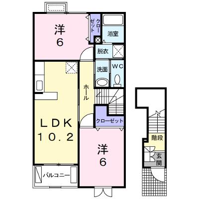 アメノ・カーサ 201【管理NO：1-014831601-02010】 ★家具家電は申し込み後に搬入しますの外観画像