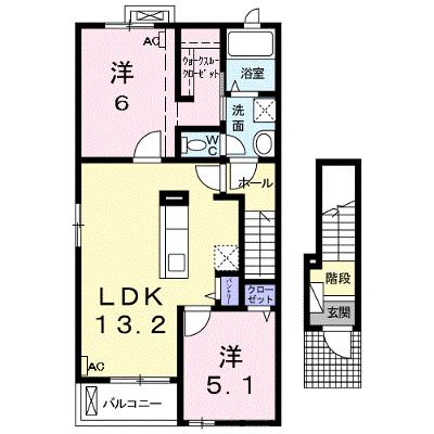 メゾン・カルム　Ｄ 201【管理NO：1-022241604-02010】 ★家具家電は申し込み後に搬入します 2026年07月上旬入居可能の外観画像