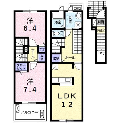 ジュ・セイル 203【管理NO：1-012691901-02030】 ★家具家電は申し込み後に搬入します 2026年08月上旬入居可能の外観画像